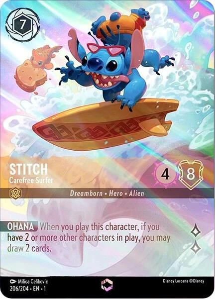 Stitch, Carefree Surfer