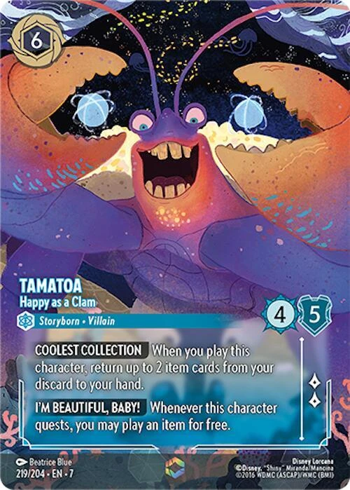 Tamatoa, Happy as a Clam
